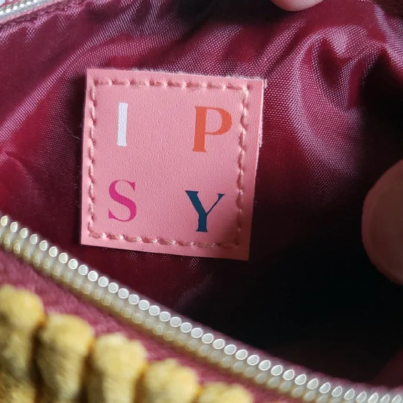 Ipsy Mustard Yellow Corduroy Cosmetic Bag - Picture 6 of 8